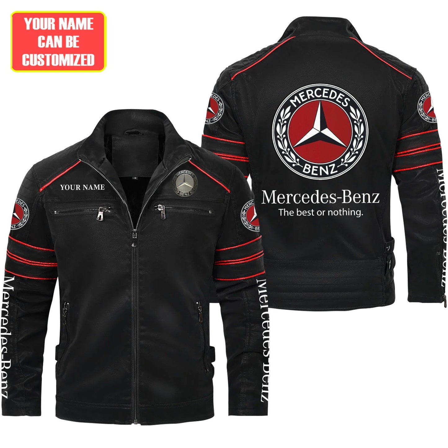 Personalized Merc Wolverin Leather Jacket