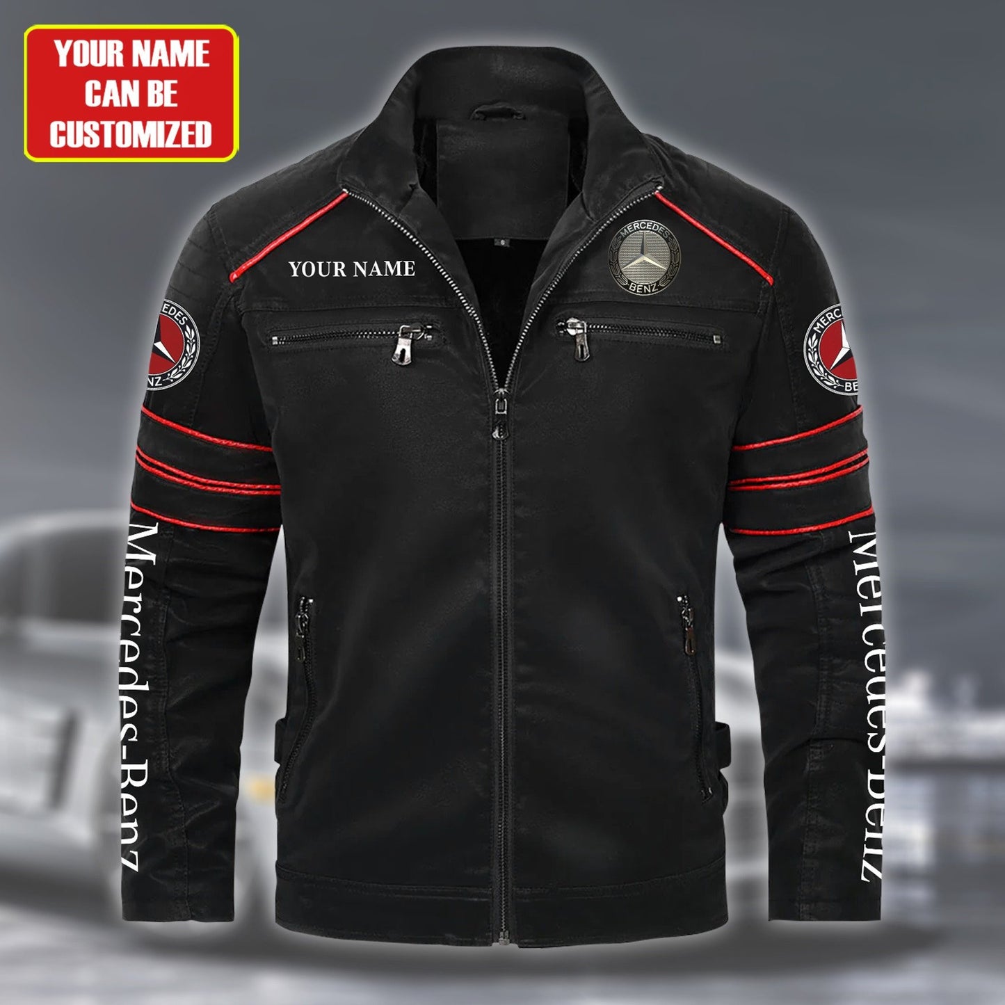 Personalized Merc Wolverin Leather Jacket