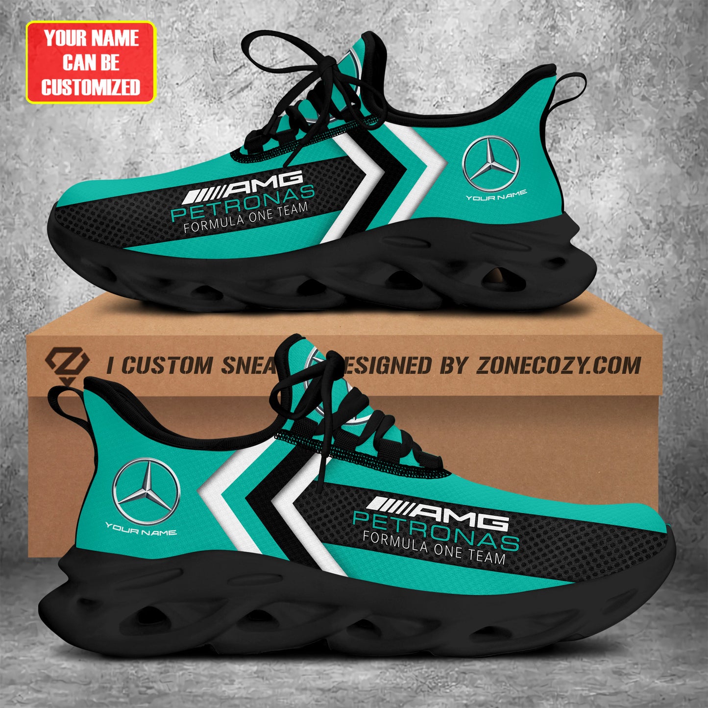 Merc AMG Petronas Chunky Custom Sneaker