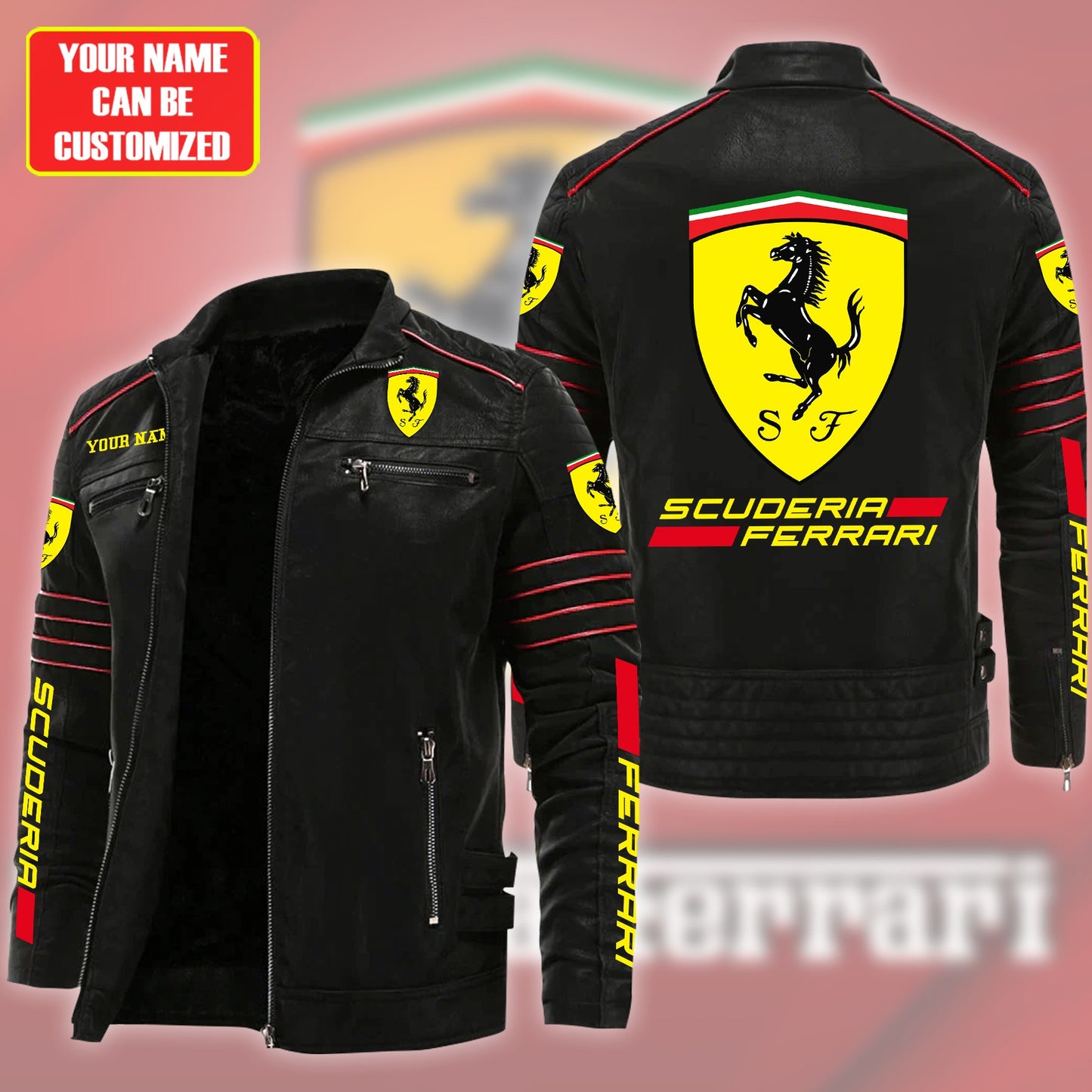 Personalized SF Wolverin Leather Jacket