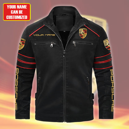 Personalized Pors Wolverin Leather Jacket