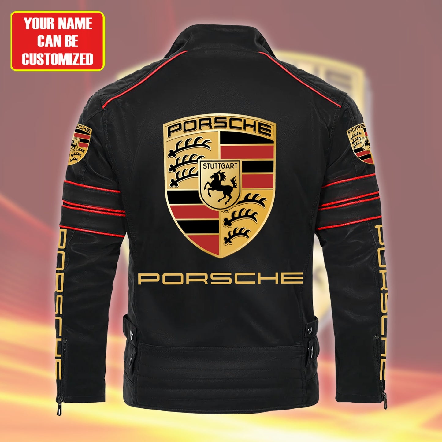 Personalized Pors Wolverin Leather Jacket