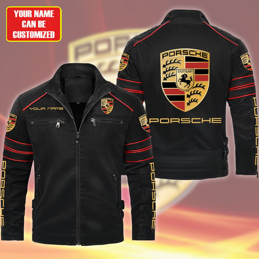 Personalized Pors Wolverin Leather Jacket