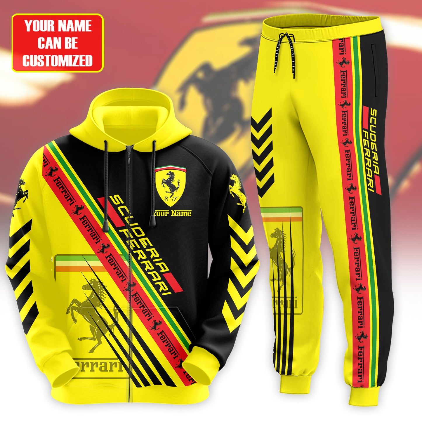 Personalized SF Q9 3D All over Printed Hoodie and Sweatpants set