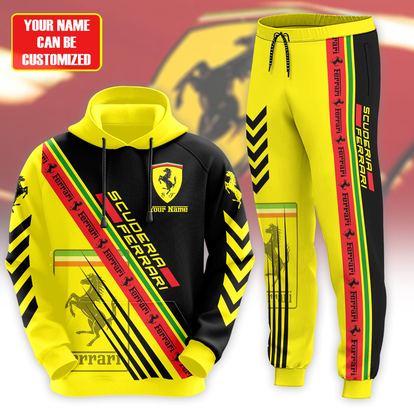 Personalized SF Q9 3D All over Printed Hoodie and Sweatpants set