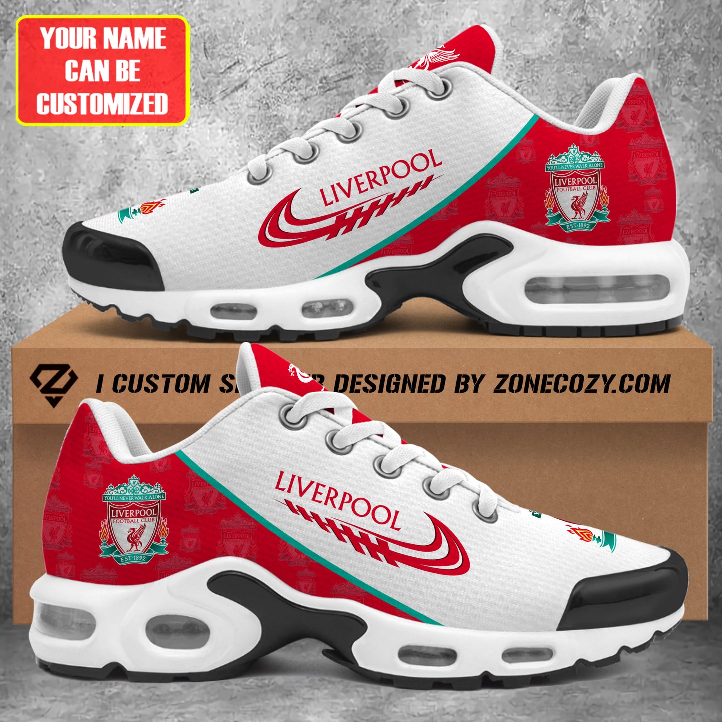 Personalized Liverpool Air Cushion Sneaker