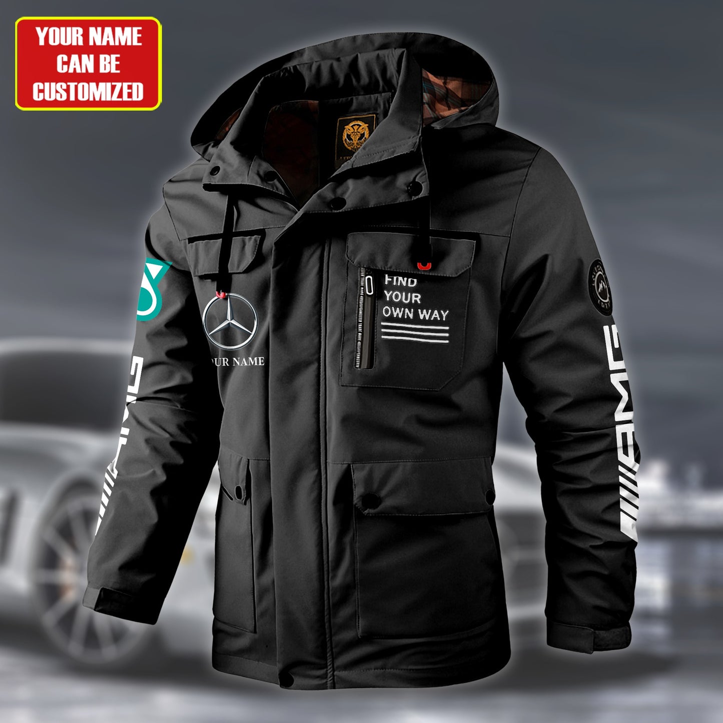 Merc AMG Petronas Windbreaker Hooded Jacket