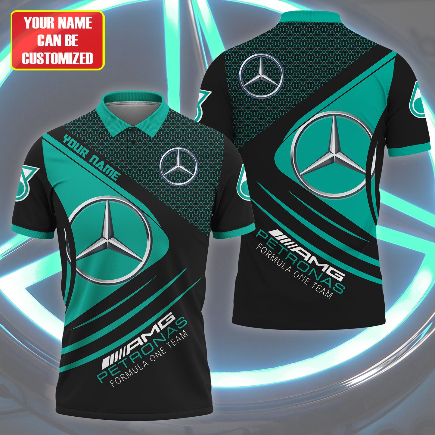 Personalized Merc AMG Petronas 3D Full Printing Set ,Merc AMG Petronas Shirt , Hoodie , Short , Polo ,hawaii V2