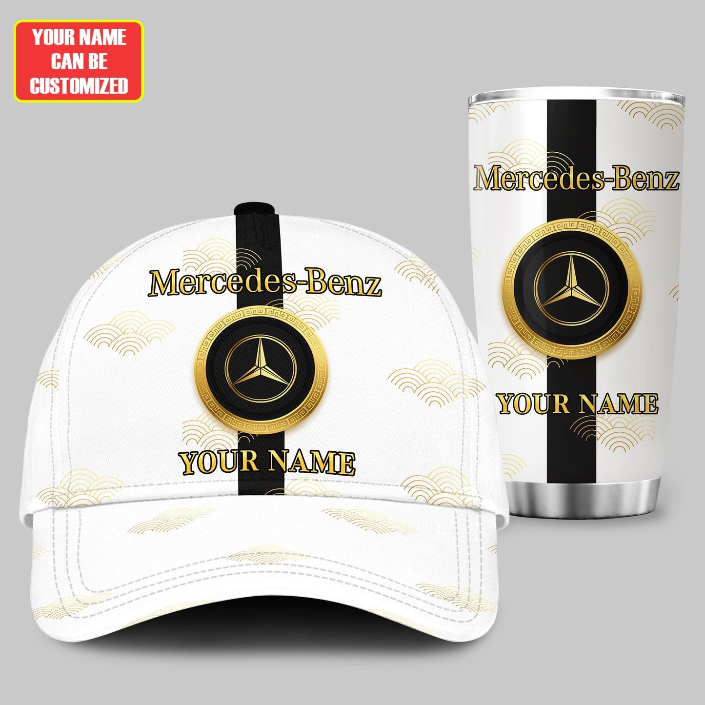 Personalized Merc Cloud Classic Cap With Tumbler