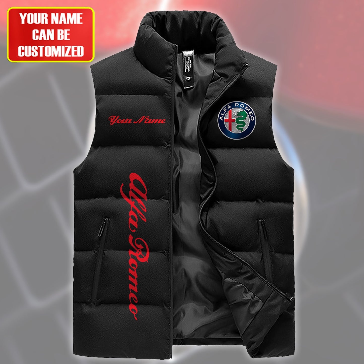 Personalized AR Sleeveless Windproof Puffer Jacket Q240313