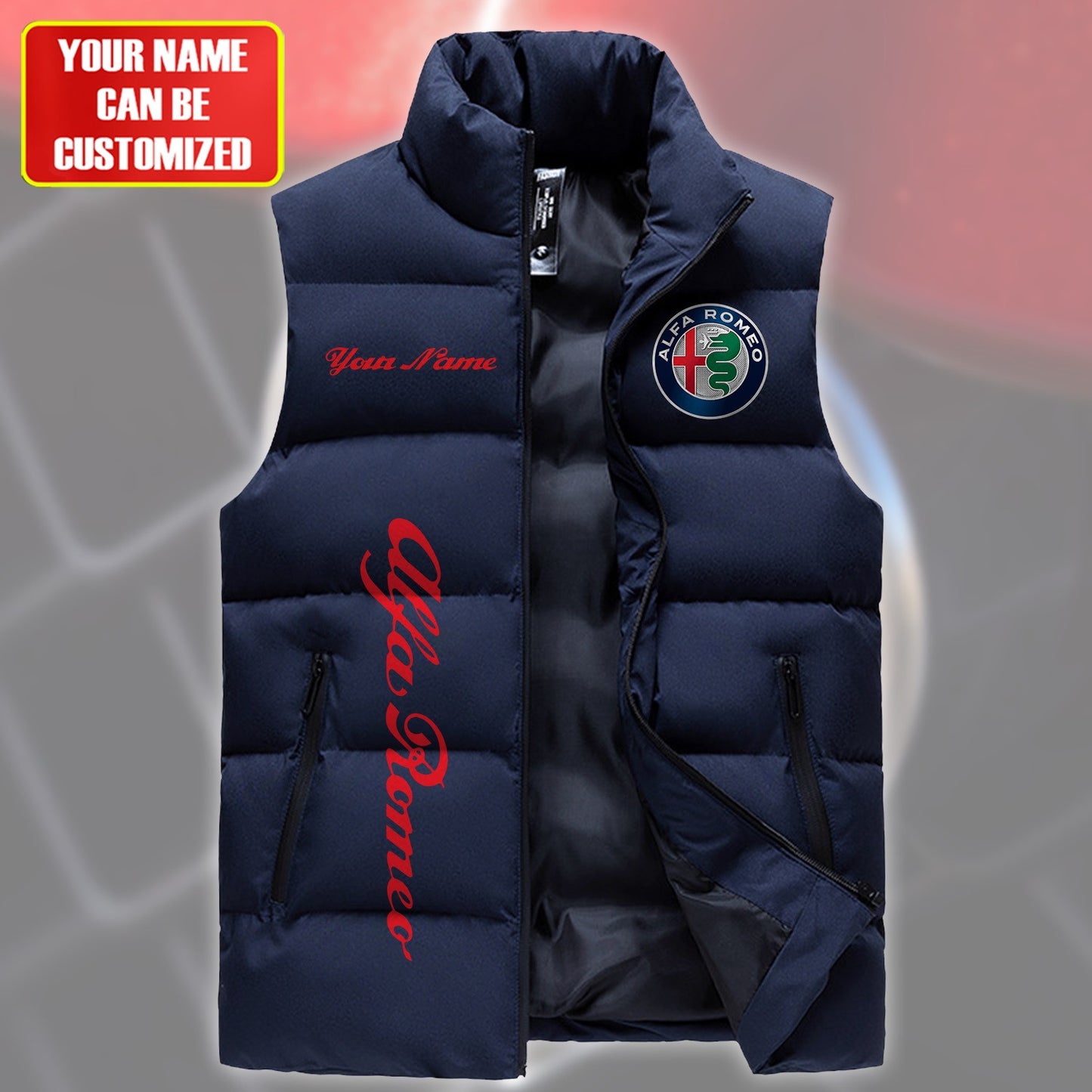 Personalized AR Sleeveless Windproof Puffer Jacket Q240313
