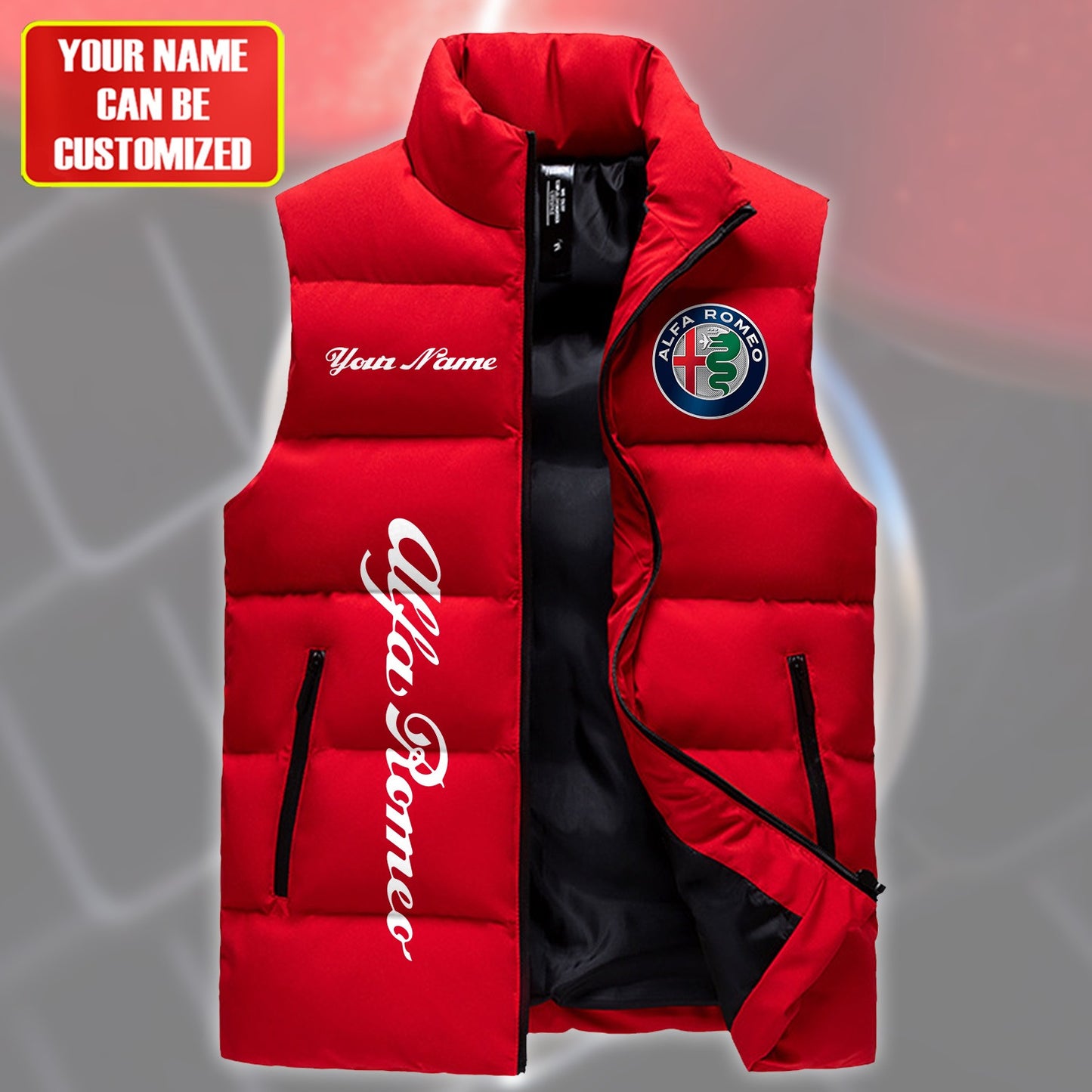 Personalized AR Sleeveless Windproof Puffer Jacket Q240313