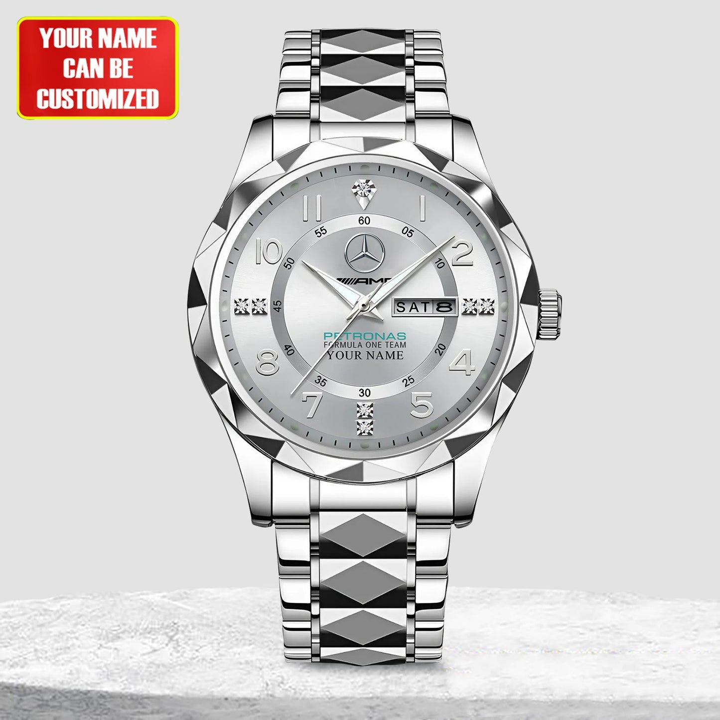 Personalized Merc AMG Petronas Luxury Alloy Charley Watch