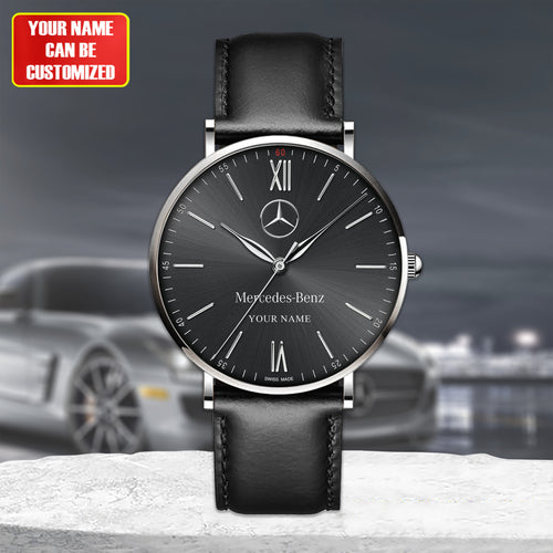 Personalized Merc Portofino Quartz Leather Watch Q250308