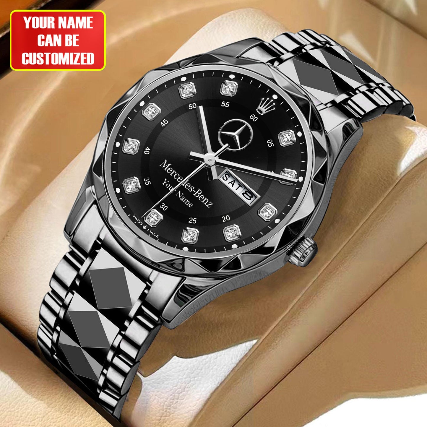 Personalized Merc Datejust Alloy Charley Watch