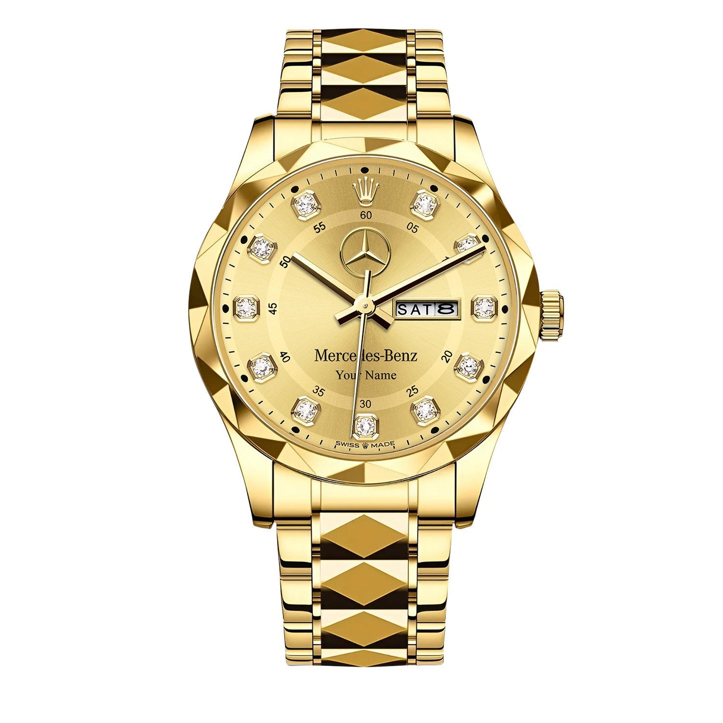 Personalized Merc Datejust Alloy Charley Watch