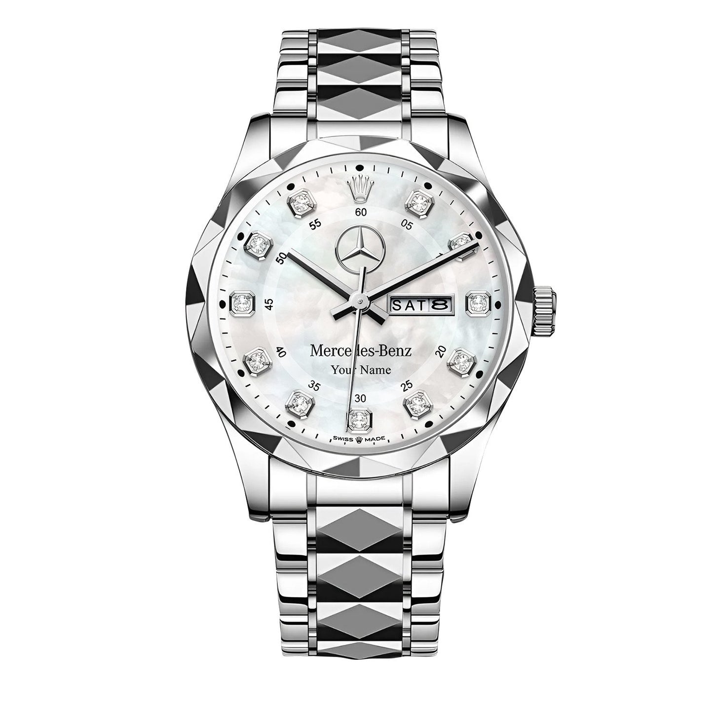 Personalized Merc Datejust Alloy Charley Watch
