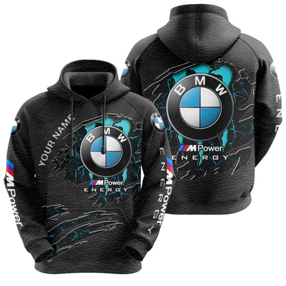 Personalized BW Energy 3D All over Printed Hoodie and Sweatpants set