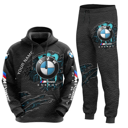 Personalized BW Energy 3D All over Printed Hoodie and Sweatpants set