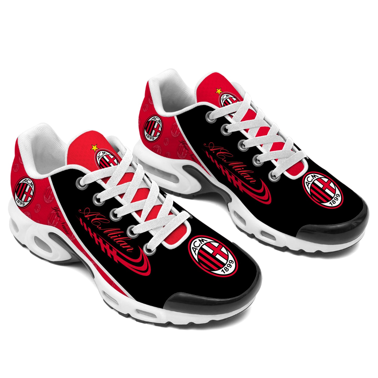 Personalized AC Milan Air Cushion Sneaker