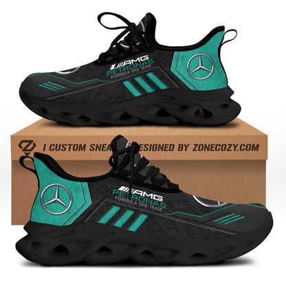 Merc AMG Petronas Leather Pattern Chunky Custom Sneaker Q260303