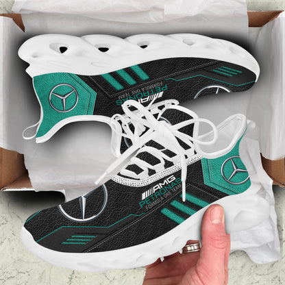 Merc AMG Petronas Leather Pattern Chunky Custom Sneaker Q260303