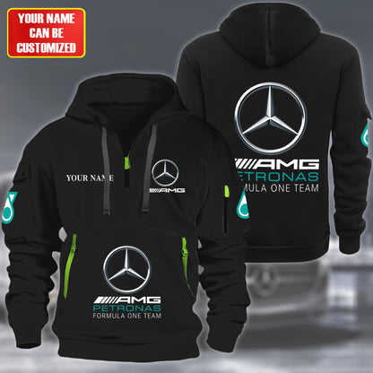 Personalized Merc AMG Petronas Zip-Hoodie Cotton Jacket V2