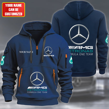 Personalized Merc AMG Petronas Zip-Hoodie Cotton Jacket V2