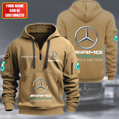Personalized Merc AMG Petronas Zip-Hoodie Cotton Jacket V2