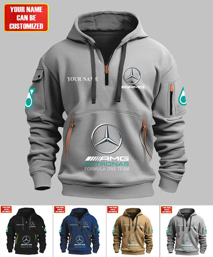 Personalized Merc AMG Petronas Zip-Hoodie Cotton Jacket V2