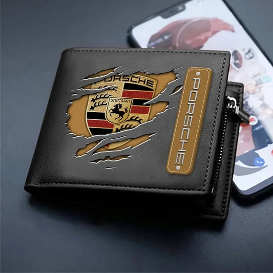 Pors Tear All Over Printed Leather Wallet