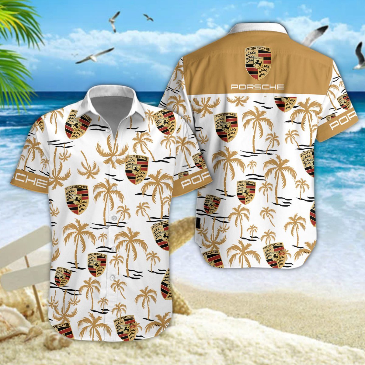 Pors Tropical Hawaii Shirt Beach Short