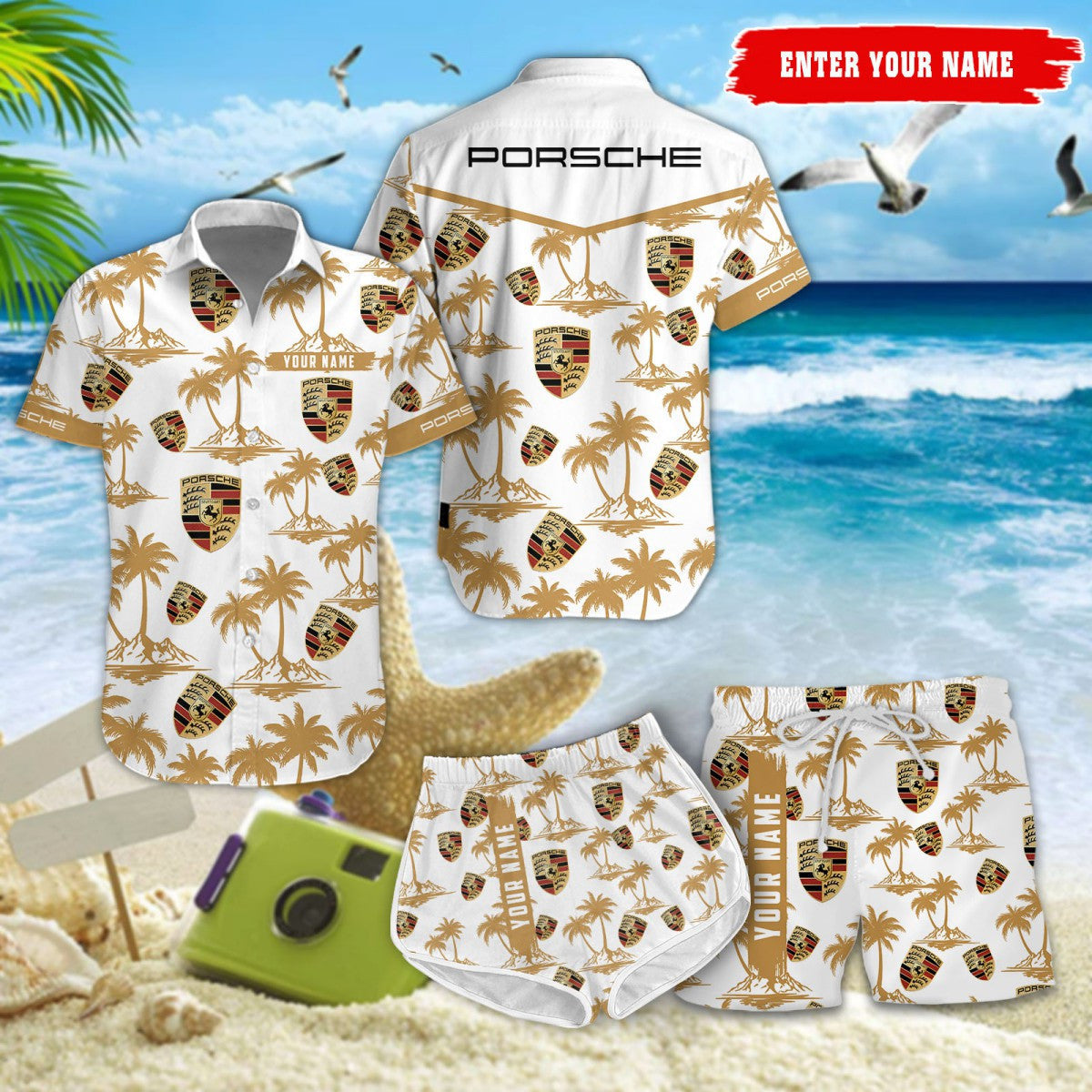 Pors Tropical Hawaii Shirt Beach Short V2