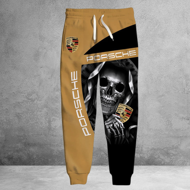 Pors Skull 3D Full Printing Set , Pors Racing Shirt , Zipper Polo, Hoodie , Short , Polo ,hawaii V3