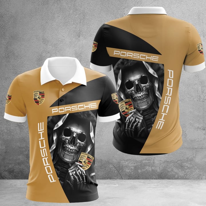 Pors Skull 3D Full Printing Set , Pors Racing Shirt , Zipper Polo, Hoodie , Short , Polo ,hawaii V3