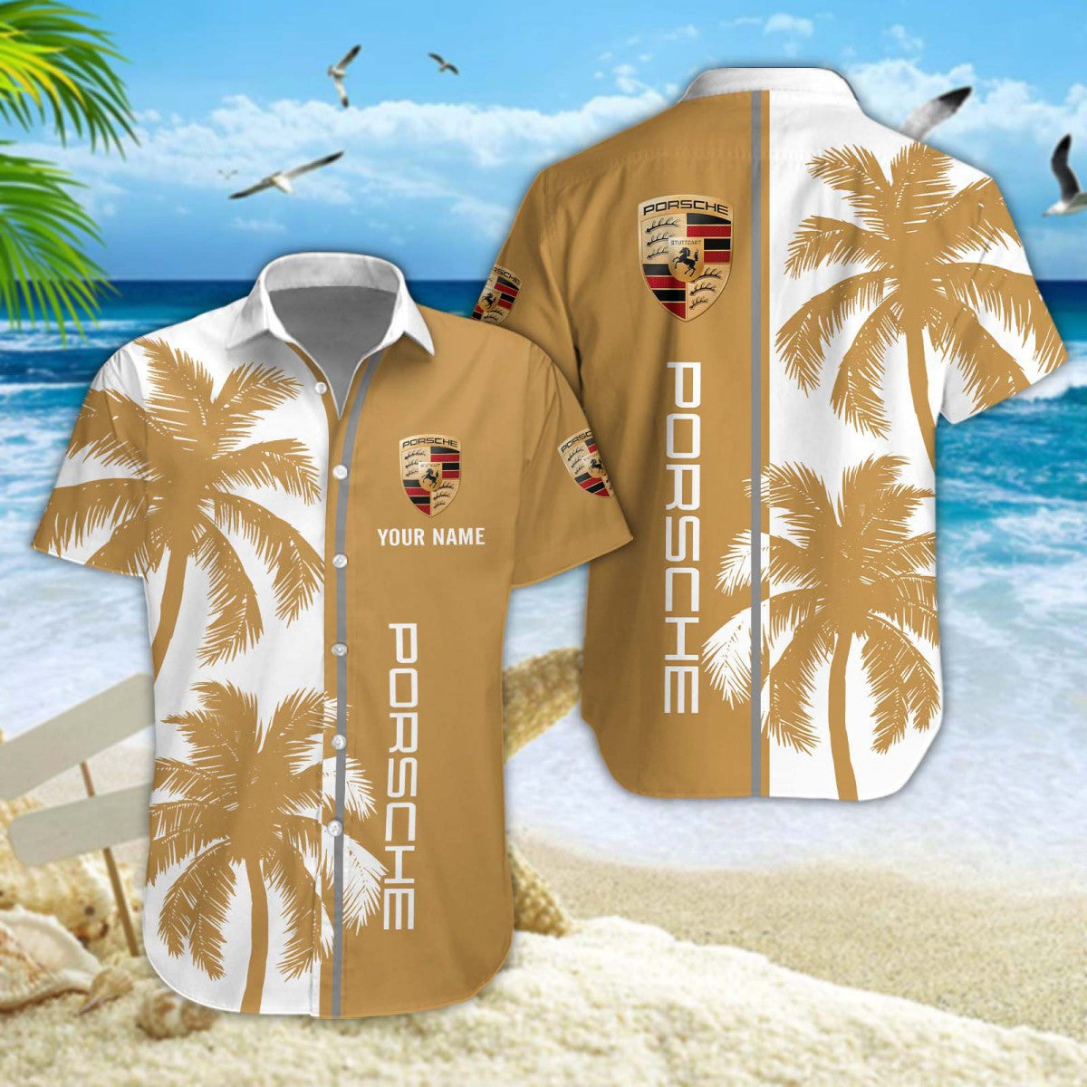 Pors Tropical Hawaii Shirt Beach Short V6
