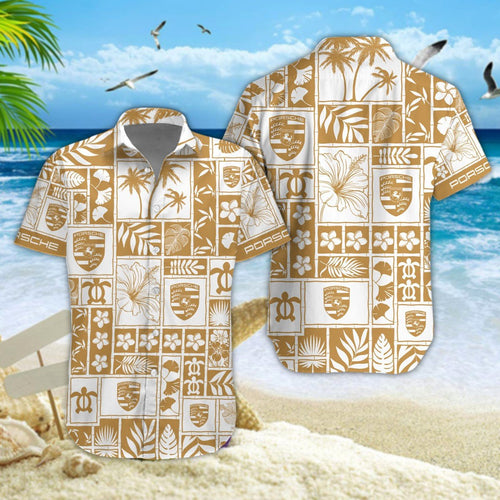 Pors Tropical Hawaii Shirt Beach Short V7