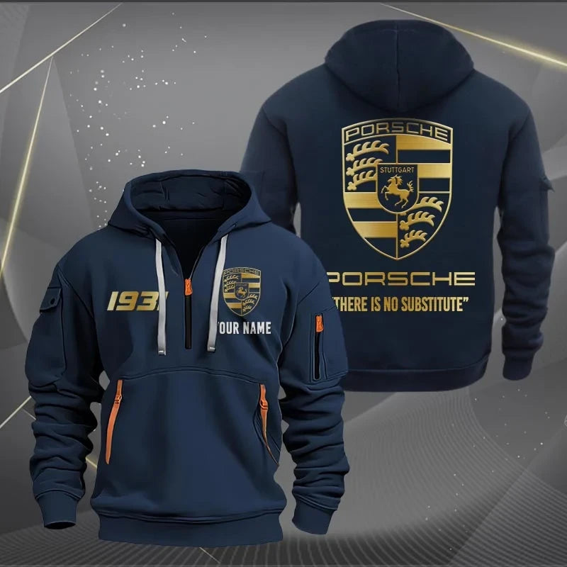 Personalized Pors Luxury Zip-Hoodie Cotton Jacket