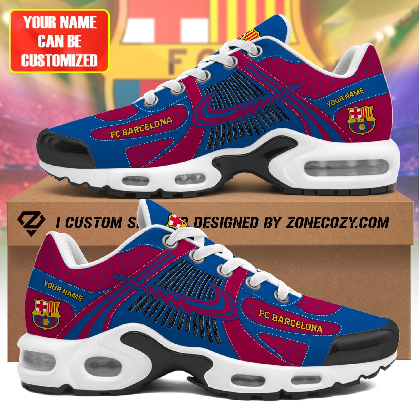 Personalized Barça Q5 Air Cushion Sneaker Q270301