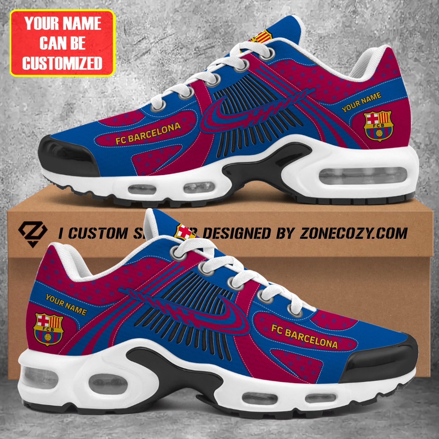 Personalized Barça Q5 Air Cushion Sneaker Q270301