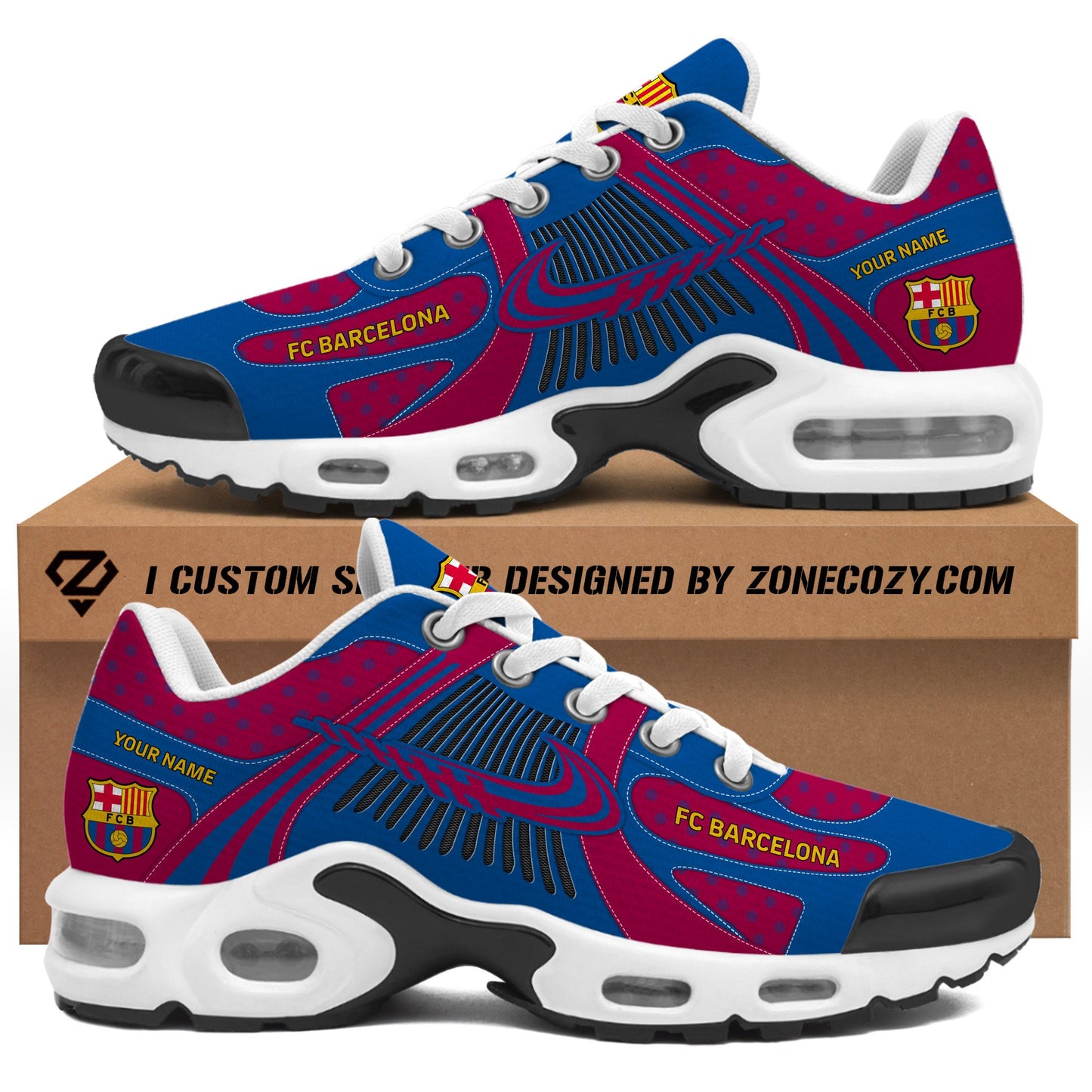 Personalized Barça Q5 Air Cushion Sneaker Q270301