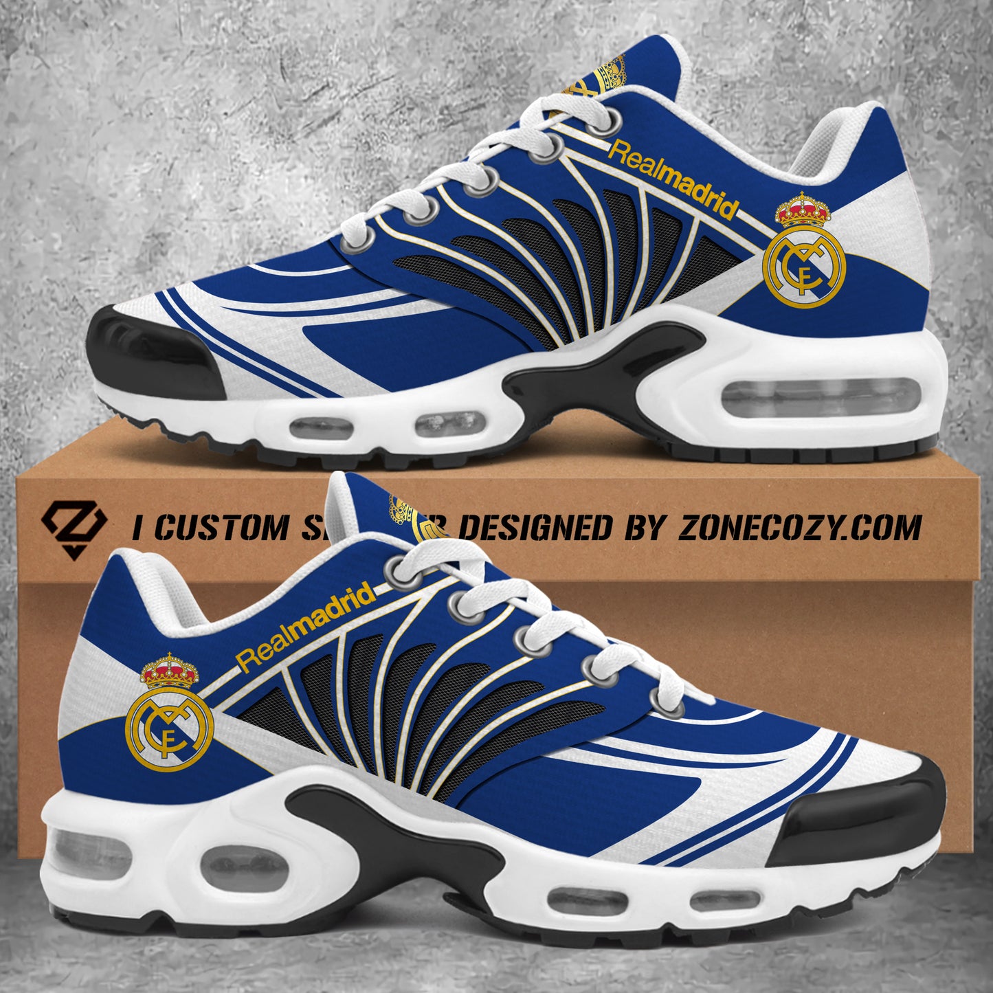 Personalized Real Madrid Air Cushion Sneaker V1