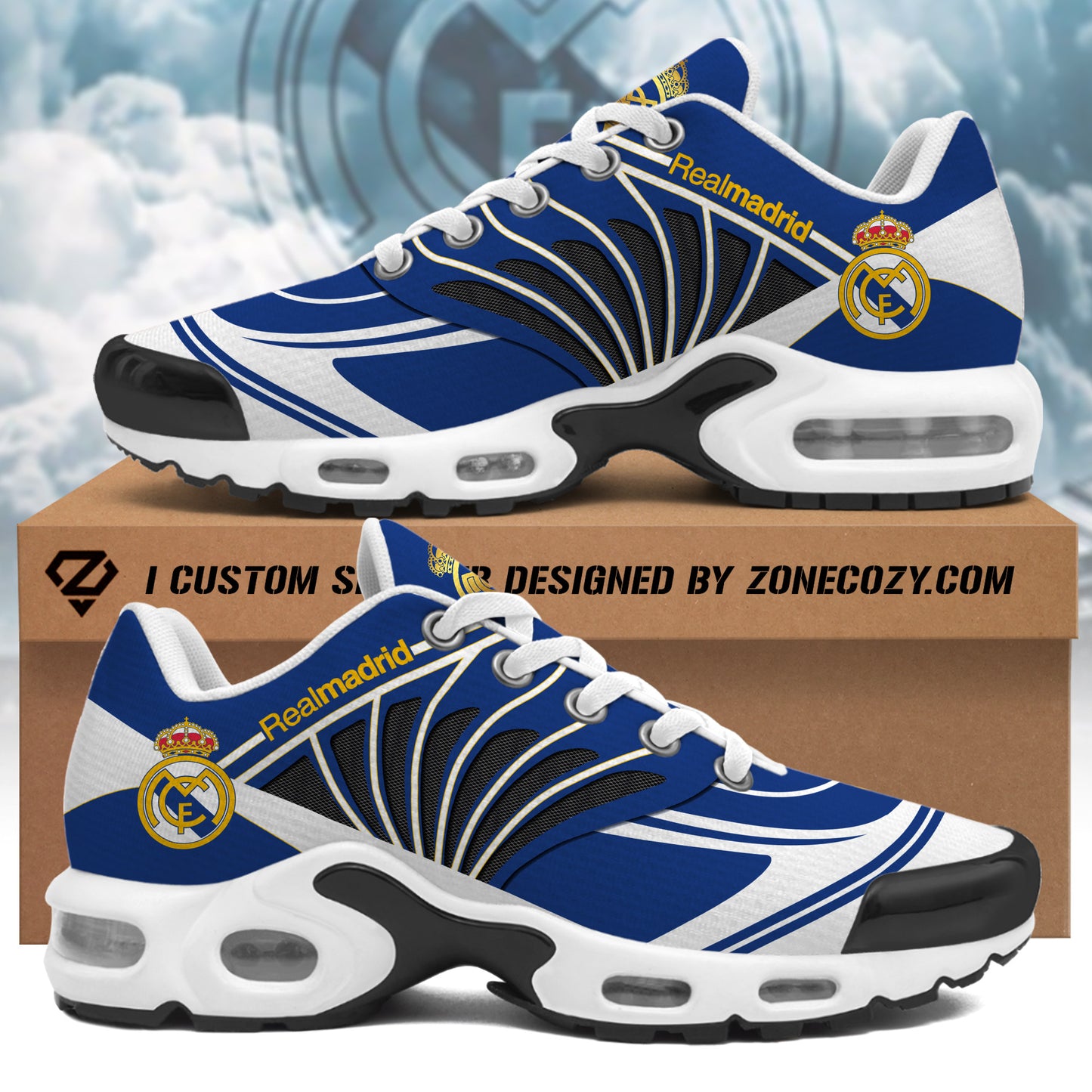 Personalized Real Madrid Air Cushion Sneaker V1