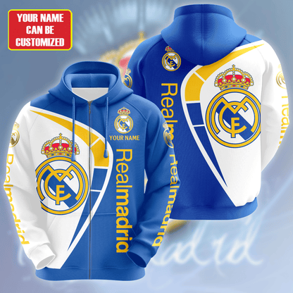 Personalized Real Madrid 3D All over Printed Hoodie and Sweatpants set V17