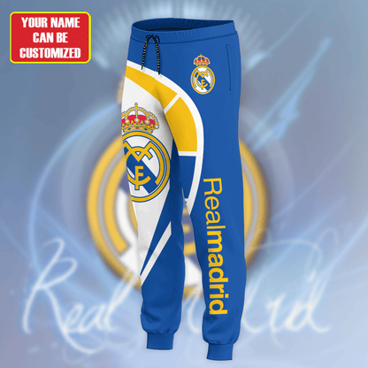 Personalized Real Madrid 3D All over Printed Hoodie and Sweatpants set V17