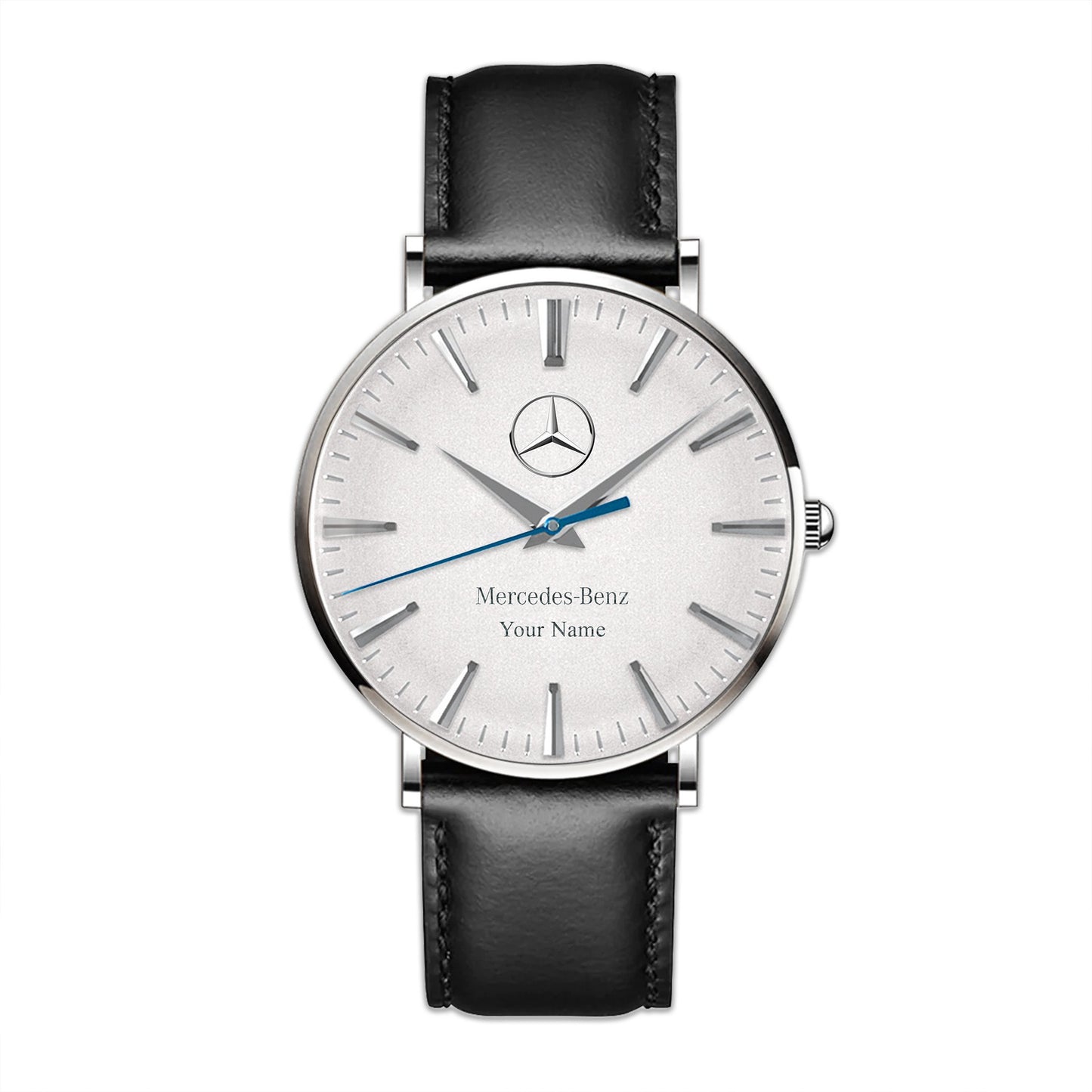 Personalized Merc Seiko Quartz Leather Watch