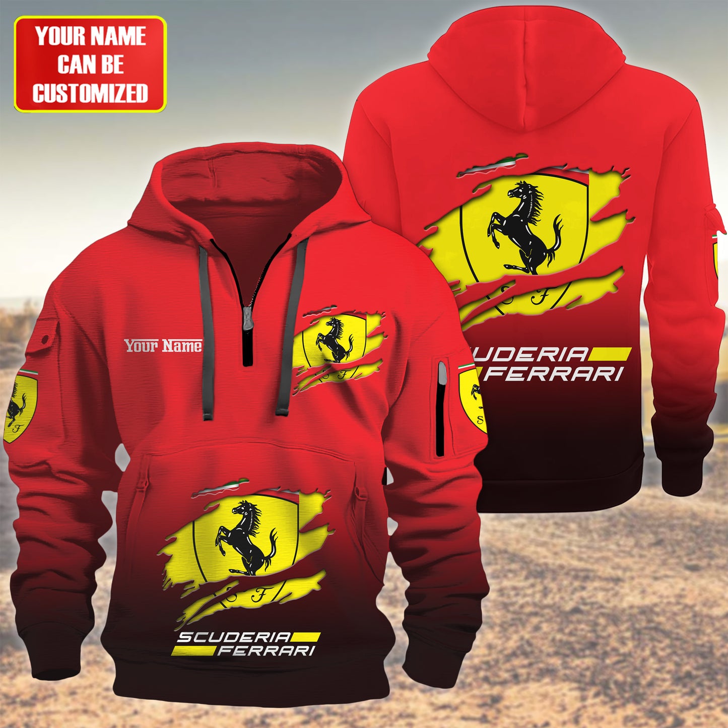 Personalized SF Tear 3D Zip-Hoodie Cotton Jacket
