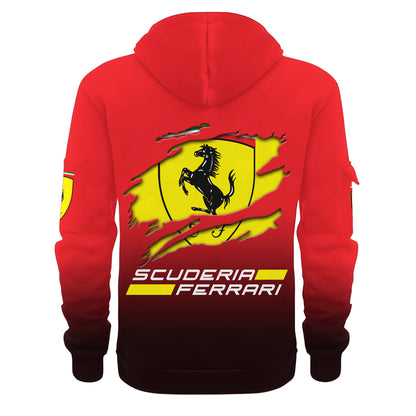 Personalized SF Tear 3D Zip-Hoodie Cotton Jacket