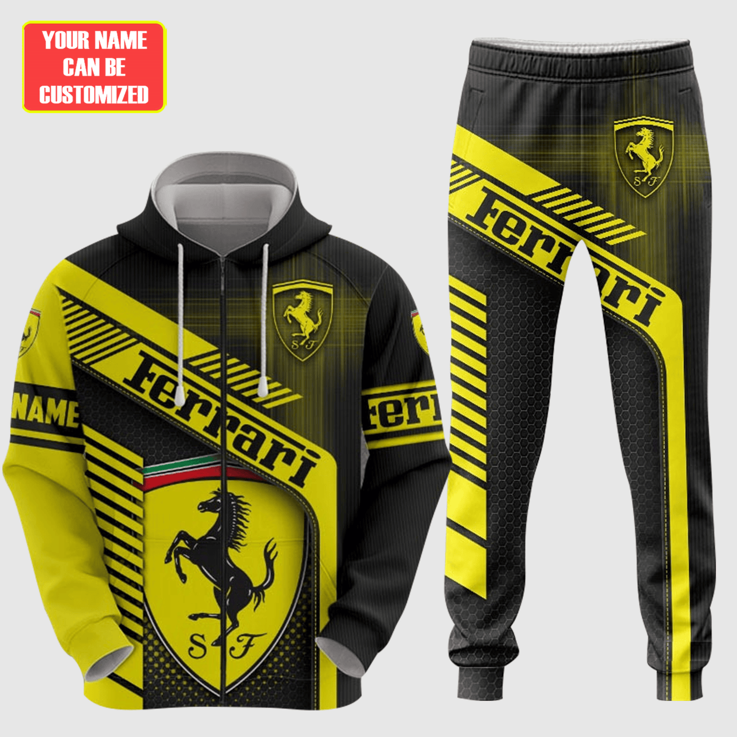 Personalized SF Q10 3D All over Printed Hoodie and Sweatpants set
