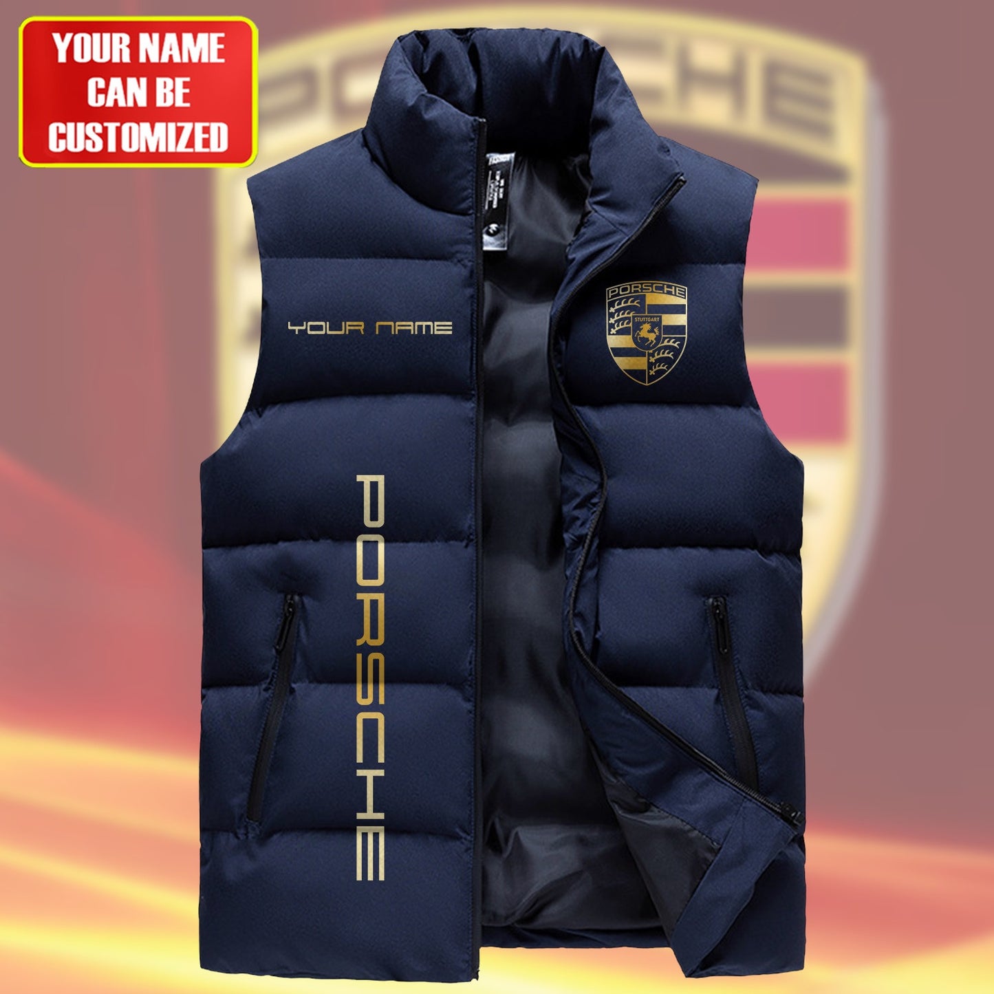Pors Luxury Sleeveless Windproof Puffer Jacket Q290306